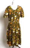 Circa 1960s Silk "Tea Time" Dress - D & L  Vintage 