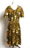 Circa 1960s Silk "Tea Time" Dress - D & L  Vintage 