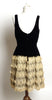 Circa 1950 Black Silk Velvet Dress with Crocheted Skirt - D & L  Vintage 