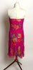 Circa 1990s Ralph Lauren Pink Silk Floral Dress - D & L  Vintage 