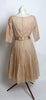 Circa 1950s Elinor Gay Mocha Chiffon Taffeta Dress - D & L  Vintage 