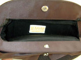 Circa 1970s Magid Black Pleated Bow Purse - D & L  Vintage 
