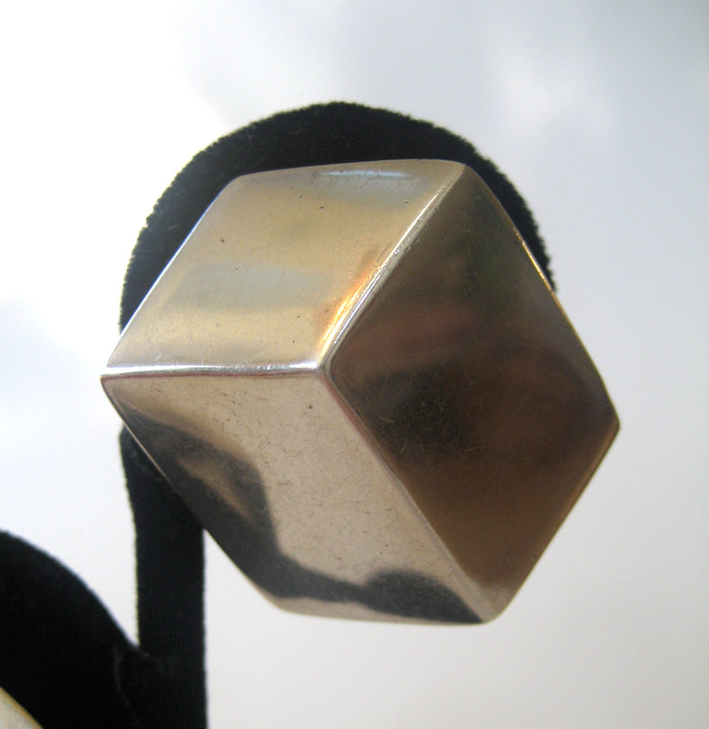 Sterling Silver Cube ESPO Earrings