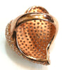 Sterling Silver Vermeil Heart-shaped Rhinestone Ring - D & L  Vintage 