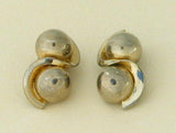 Marvella Goldtone Ball Earrings - D & L  Vintage 
