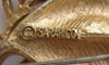 Sarah Coventry Gold tone Leaf Demi Parure - Pin/Earrings - D & L  Vintage 