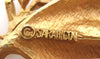 Sarah Coventry Gold tone Leaf Demi Parure - Pin/Earrings - D & L  Vintage 