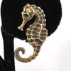Seahorse Earrings - D & L  Vintage 