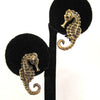 Seahorse Earrings - D & L  Vintage 