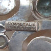 Symmetalic Sterling Silver Gold-Filled Blue Topaz Brooch/Pin - D & L  Vintage 