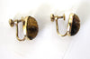 1/20 12K Yellow Gold-Filled Binder Brothers Tiger Eye Scarab Earrings - D & L  Vintage 