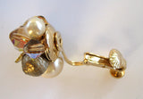 Vendome Gold-Tone Crystal and Glass Beads - D & L  Vintage 