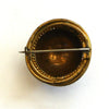 Victorian Dome Brass Brooch/Pin - D & L  Vintage 