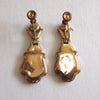 Victorian Gold-Filled Taille d'Epargne Earrings - D & L  Vintage 