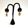 Victorian Gold-Filled Taille d'Epargne Earrings - D & L  Vintage 