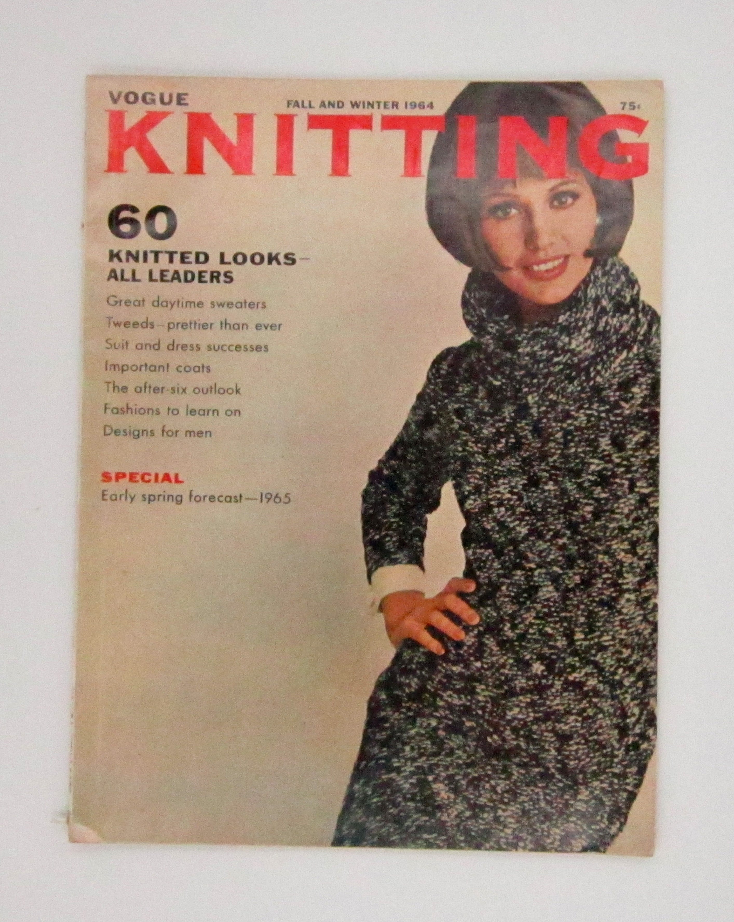 Vintage Vogue Knitting Magazine - Fall and Winter 1964 - D & L  Vintage 