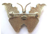 Warner Turquoise Rhinestone Butterfly Brooch/Pin - D & L  Vintage 